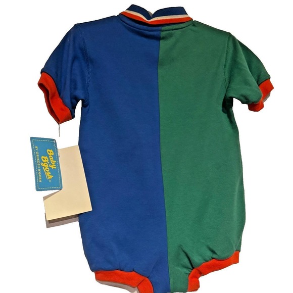 Vtg NWT Baby B'gosh 12M colorblock romper embroidered bugs 100%‎ cotton - Picture 3 of 5
